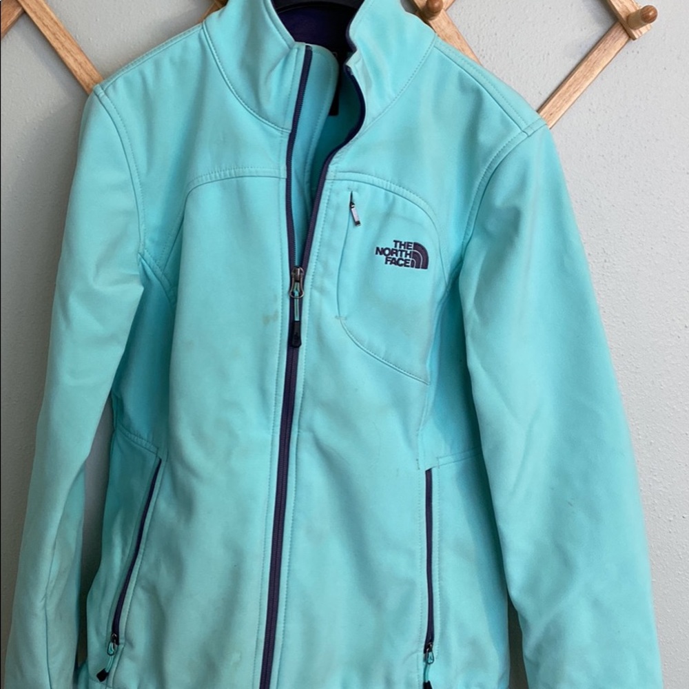 Small Blue North Face Shell Jacket